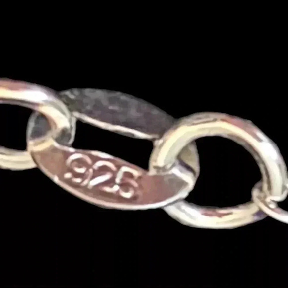 FOLLOW YOUR HEART Gemstone Beaded Silver Plate Chain Bar Charm Necklace 19” - Picture 6 of 6